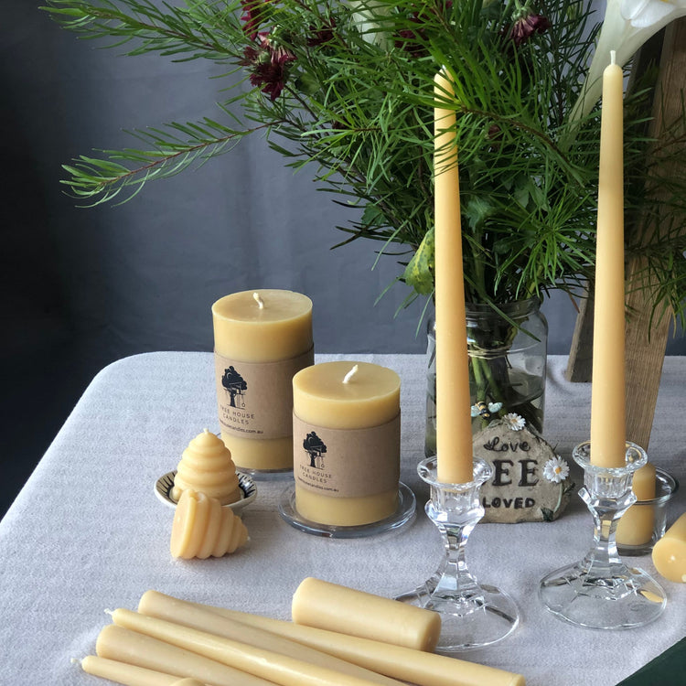 Beeswax Dinner Taper Candle