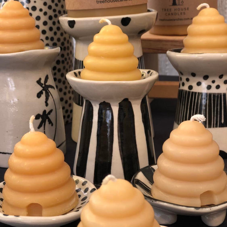 Beeswax Beehive Candle