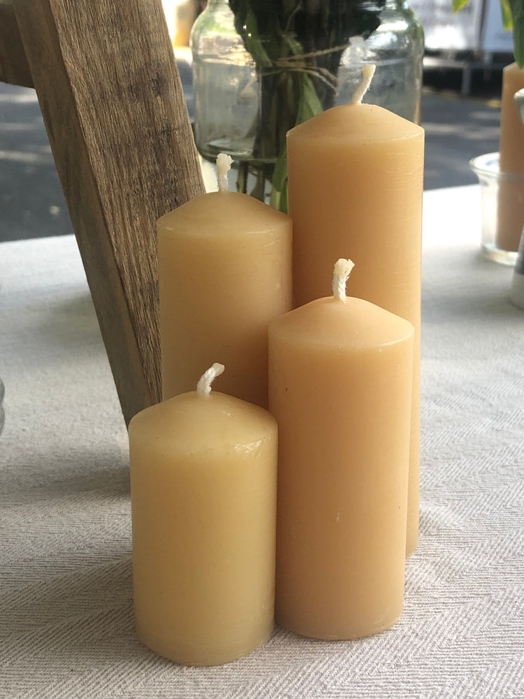 Beeswax Mini Pillar Candle Set