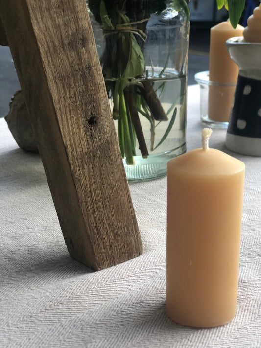 Beeswax Mini Pillar Candle - Medium